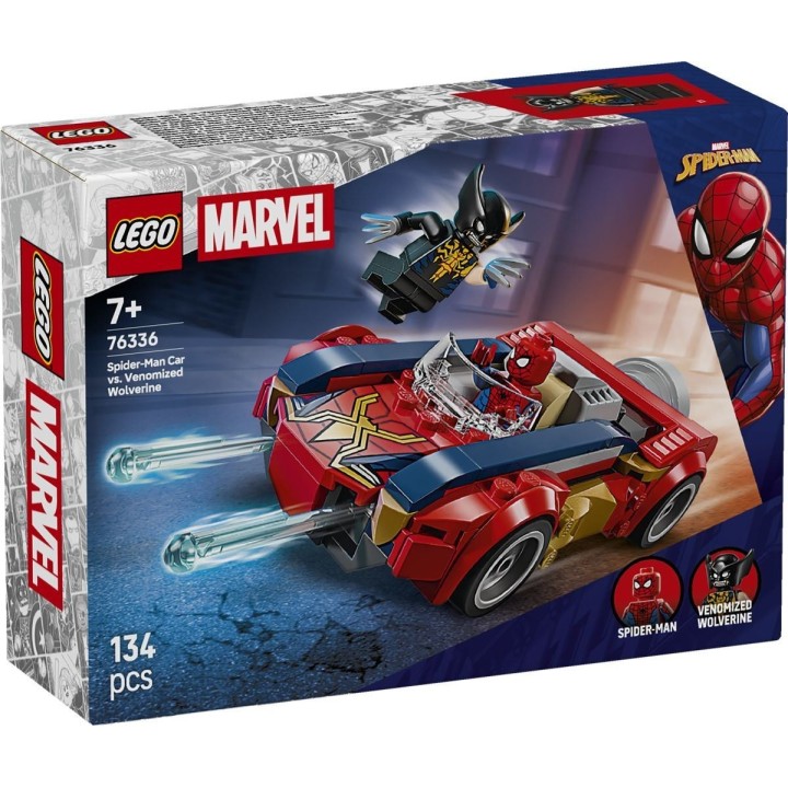 Auto di Spider-Man vs. Venomized Wolverine - Lego Marvel 76336