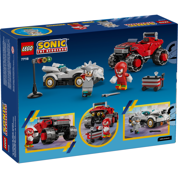 Auto di Silver vs. Monster Truck di Knuckles - Lego Sonic 77118