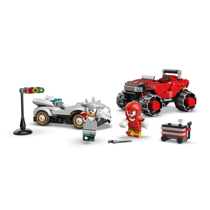 Auto di Silver vs. Monster Truck di Knuckles - Lego Sonic 77118