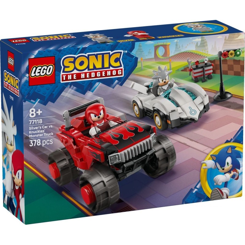 Auto di Silver vs. Monster Truck di Knuckles - Lego Sonic 77118