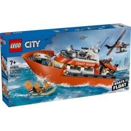 Motoscafo di soccorso ed elicottero della Guardia Costiera - Lego City 60504