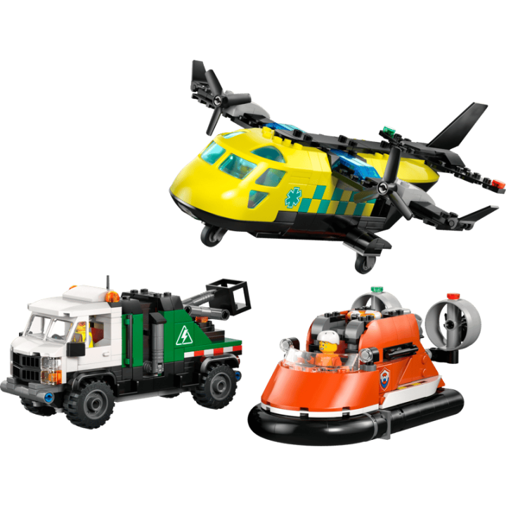 Remix aereo, camion di servizio e hovercraft - Lego City 60505