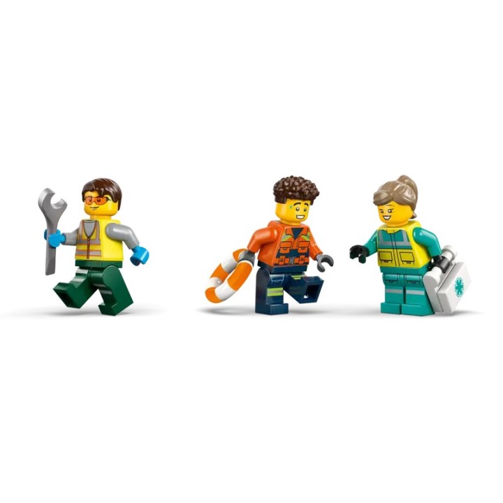 Remix aereo, camion di servizio e hovercraft - Lego City 60505