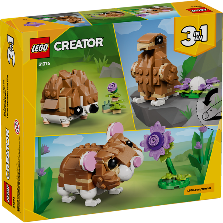 Simpatico criceto con fiore - Lego Creator 31376
