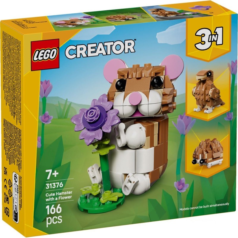 Simpatico criceto con fiore - Lego Creator 31376