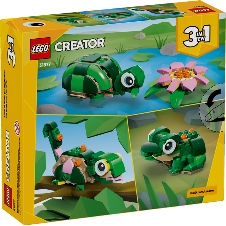 Tartaruga con fiore di ninfea - Lego Creator 31377