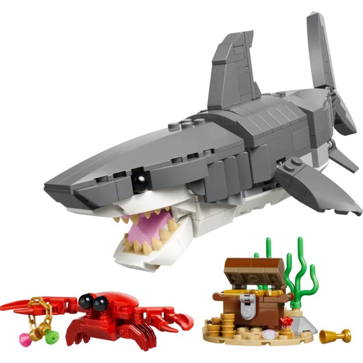 Squalo con scrigno del tesoro - Lego Creator 31381