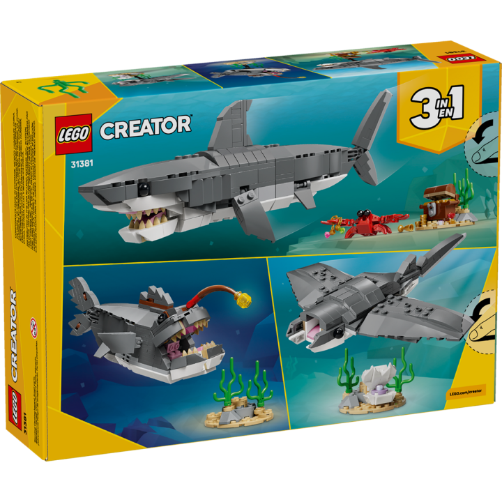 Squalo con scrigno del tesoro - Lego Creator 31381