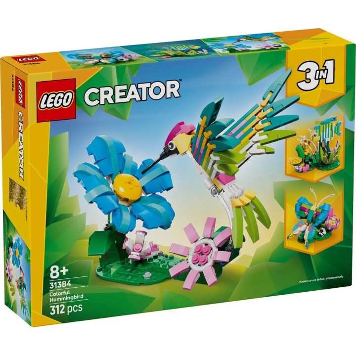Animali selvatici: colibrì variopinto - Lego Creator 31384