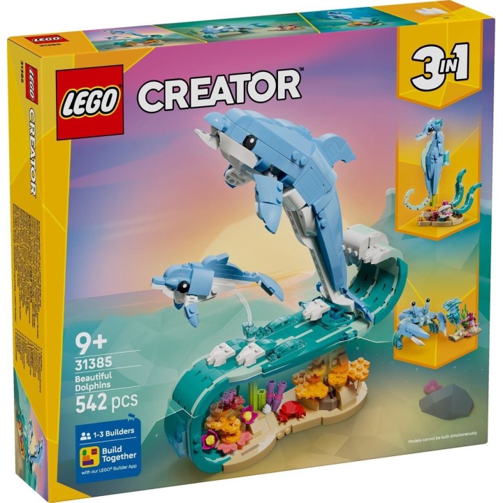 Animali marini: meravigliosi delfini - Lego Creator 31385