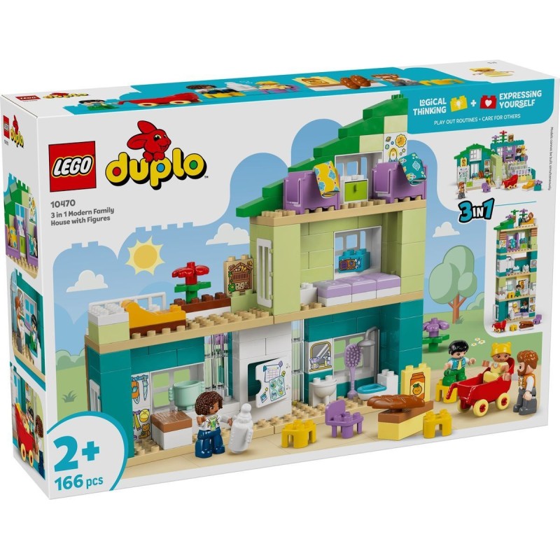 Casa familiare moderna 3 in 1 con personaggi - Lego Duplo 10470