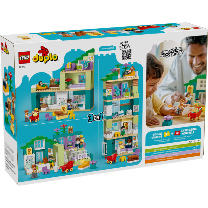 Casa familiare moderna 3 in 1 con personaggi - Lego Duplo 10470