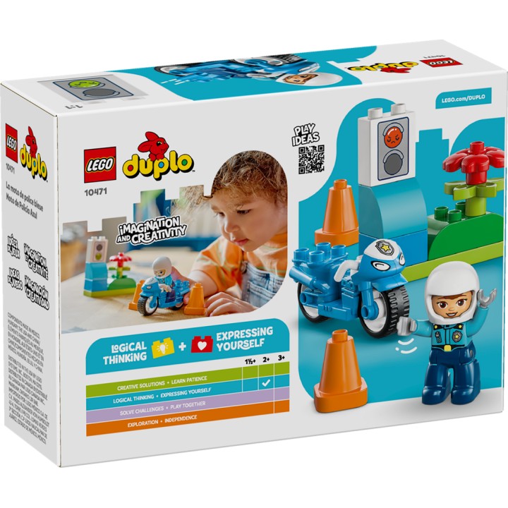 Motocicletta blu della Polizia - Lego Duplo 10471