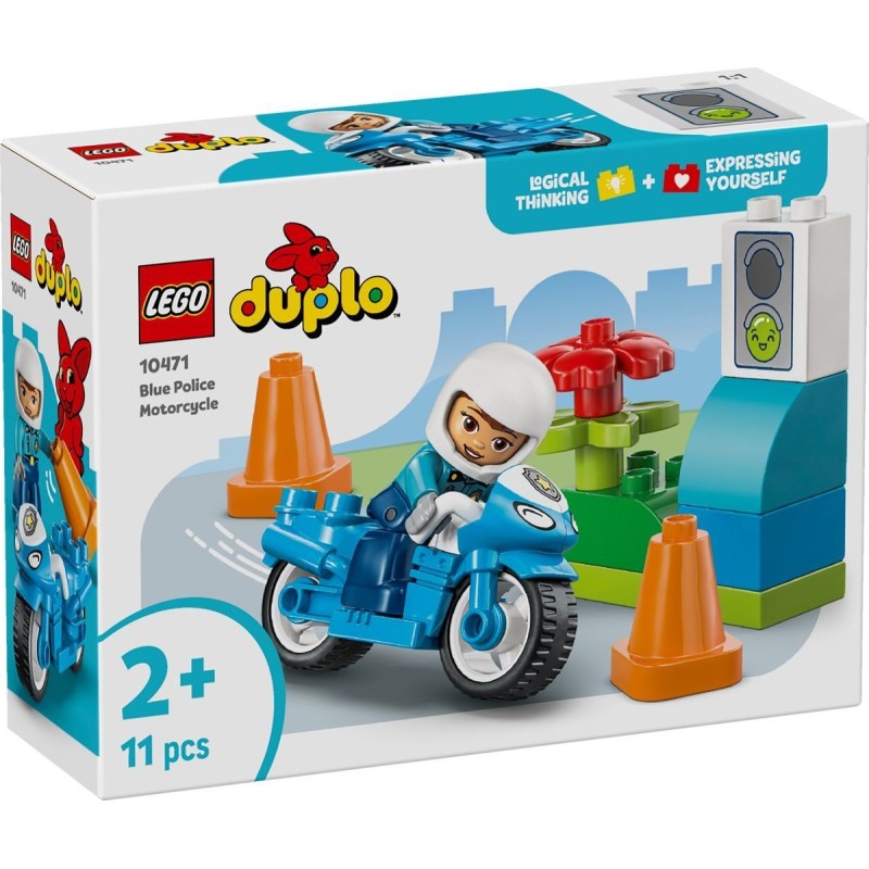 Motocicletta blu della Polizia - Lego Duplo 10471