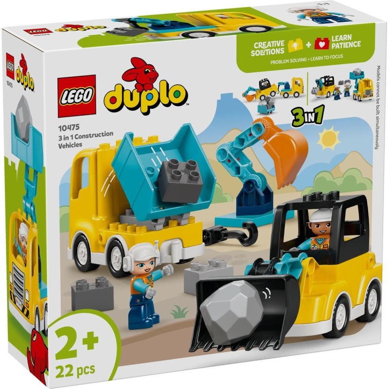 Veicoli da cantiere 3 in 1 - Lego Duplo 10475