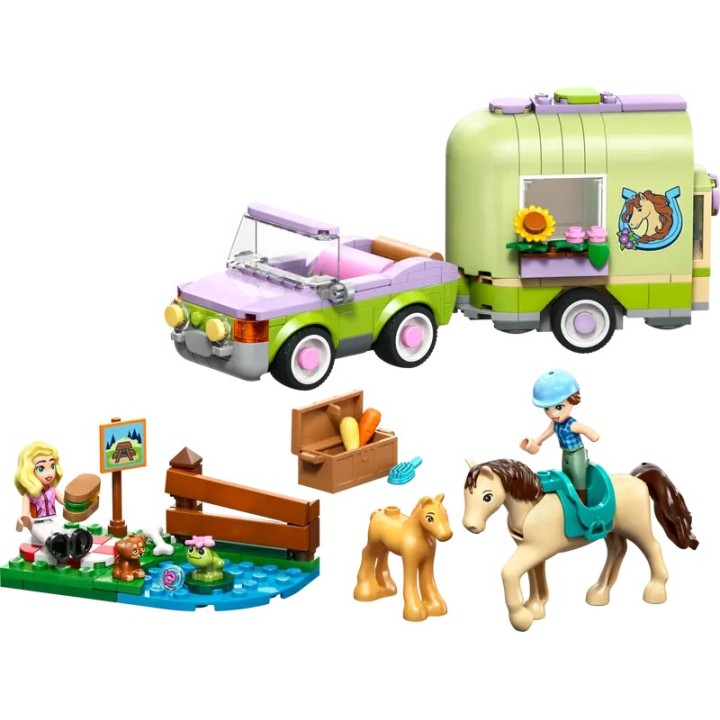 Rimorchio per cavallo e puledro - Lego Friends 42695