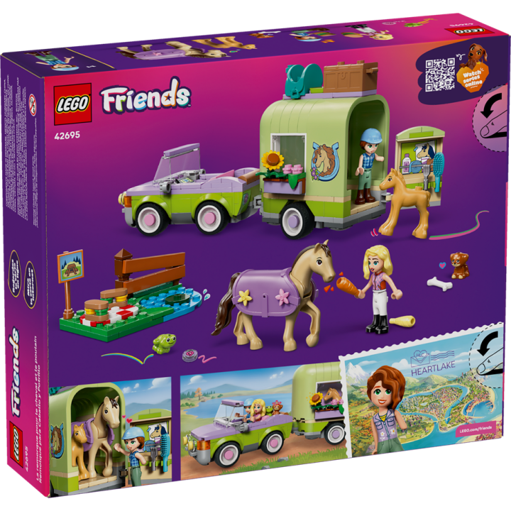 Rimorchio per cavallo e puledro - Lego Friends 42695