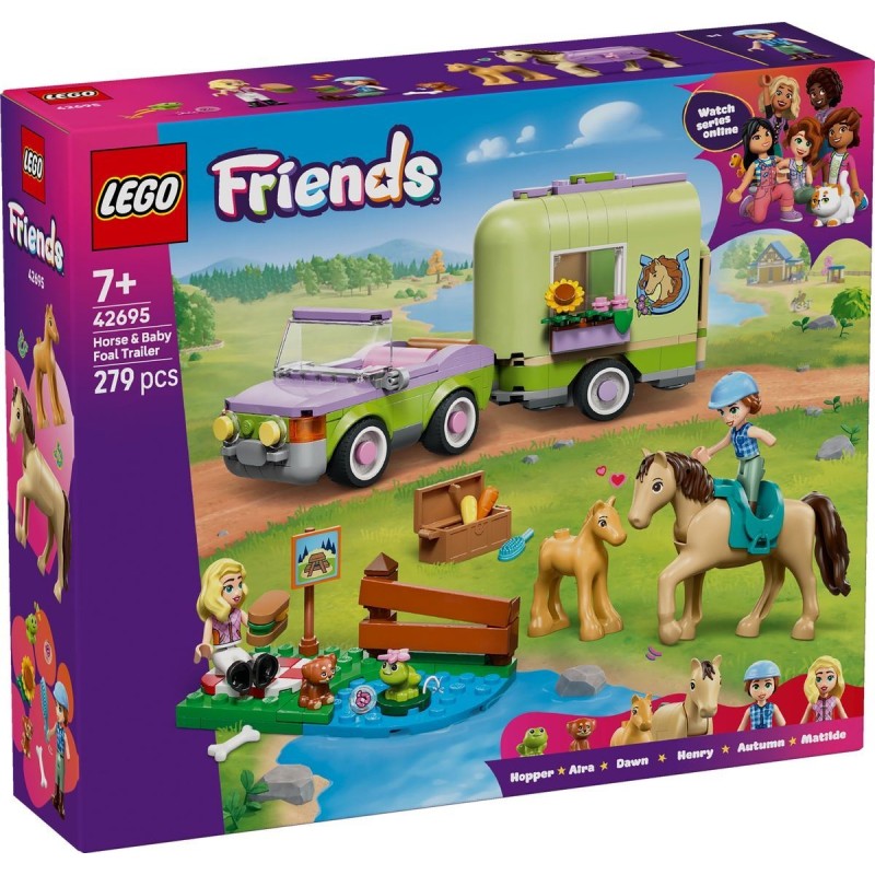 Rimorchio per cavallo e puledro - Lego Friends 42695