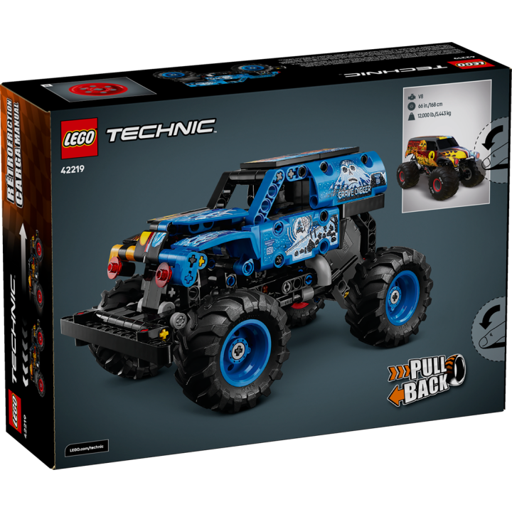 Monster Jam™ Grave Digger™ Fuoco e Ghiaccio - Lego Technic 42219