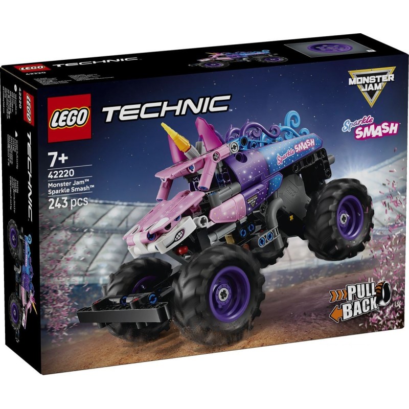 Monster Jam™ Sparkle Smash™ a retrocarica - Lego Technic 42220