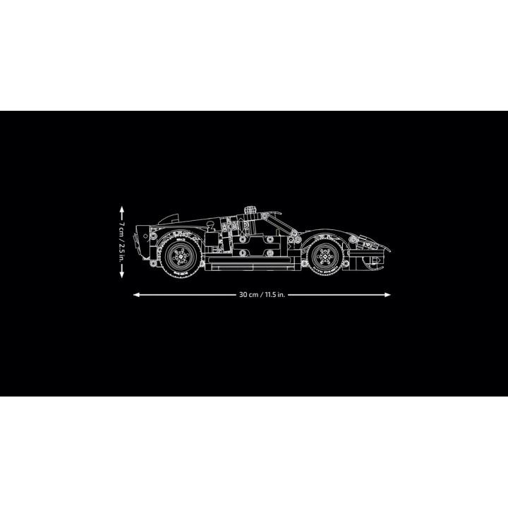 Auto da corsa Ford GT40 MKII 1966 - Lego Technic 42223