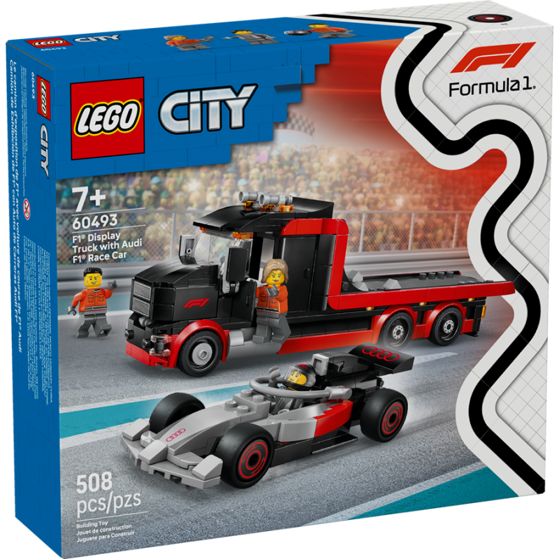 Display Truck F1® con auto da corsa Audi F1® - Lego City 60493
