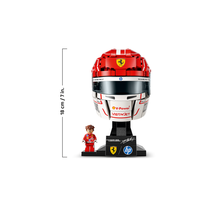 Casco di Charles Leclerc Scuderia Ferrari HP - Lego Edition 43014