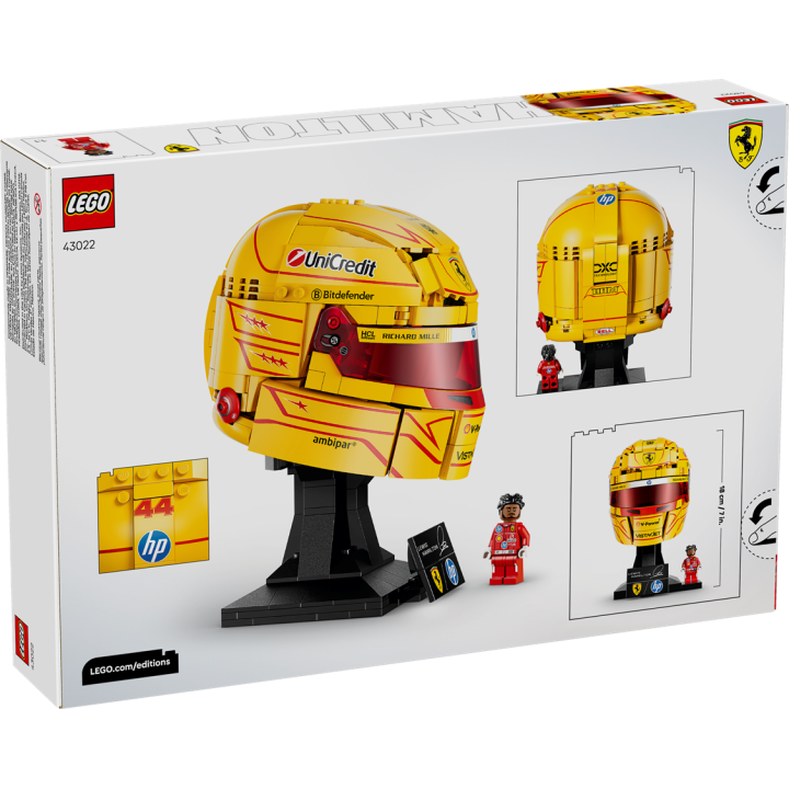 Casco di Lewis Hamilton Scuderia Ferrari HP - Lego Editions 43022