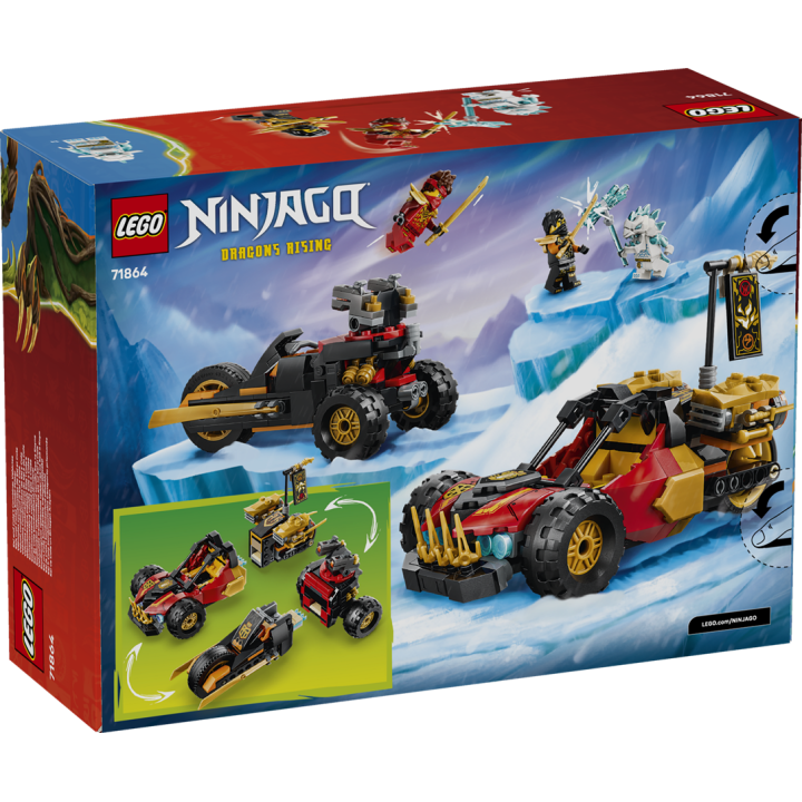Veicoli combinanti di Kai e Cole - Lego Ninjago 71864