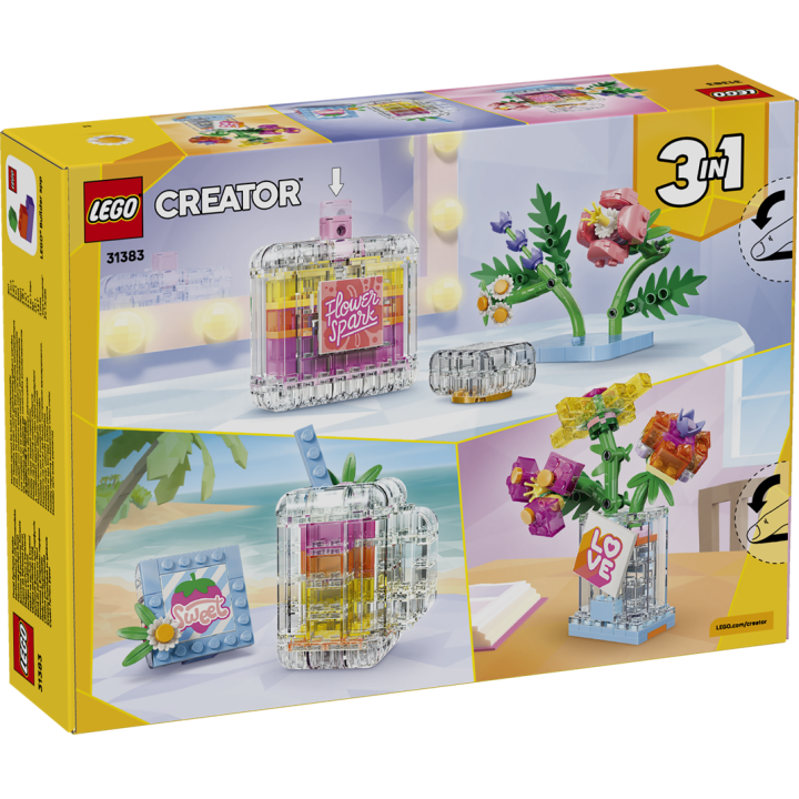 Boccetta di profumo con decorazione floreale - Lego Creator 31383