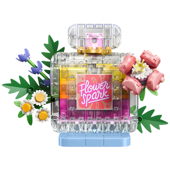 Boccetta di profumo con decorazione floreale - Lego Creator 31383
