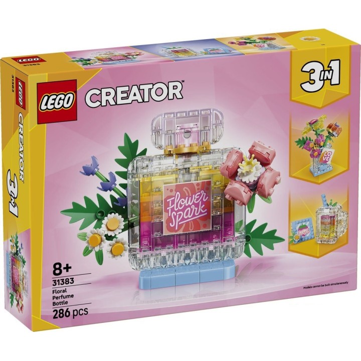 Boccetta di profumo con decorazione floreale - Lego Creator 31383