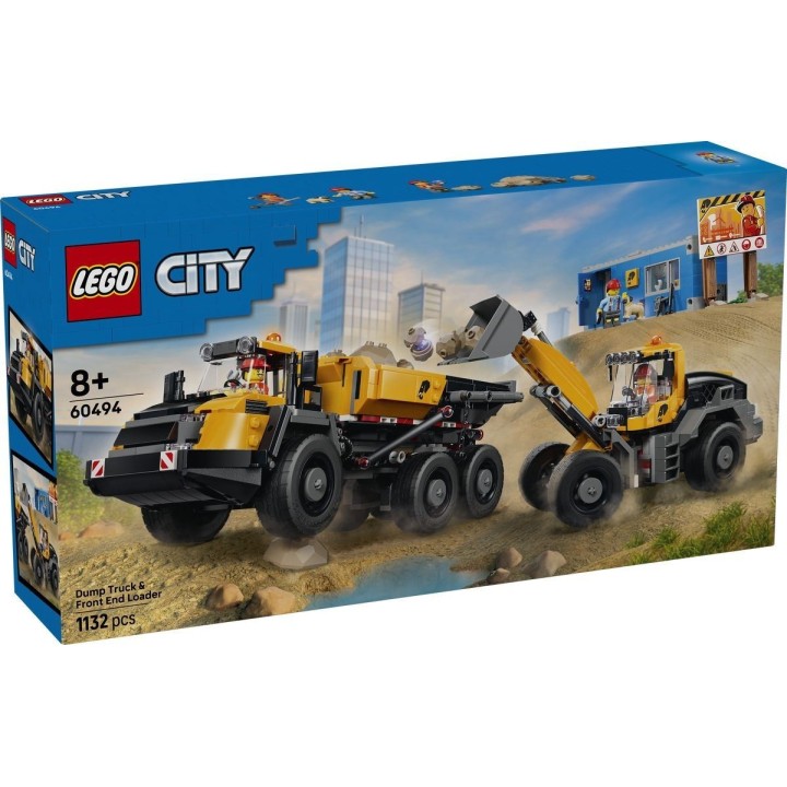 Camion ribaltabile e pala meccanica - Lego City 60494