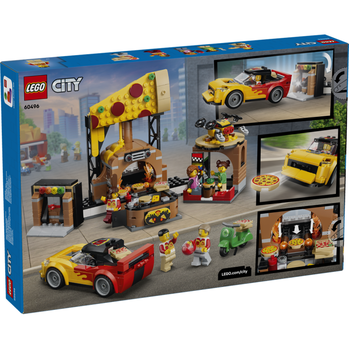 Centro di consegna pizze con veicoli - Lego City 60496