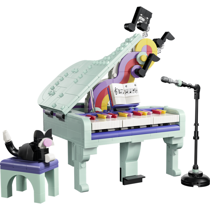 Pianoforte decorativo con gatto - Lego Creator 31392