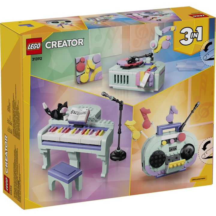 Pianoforte decorativo con gatto - Lego Creator 31392