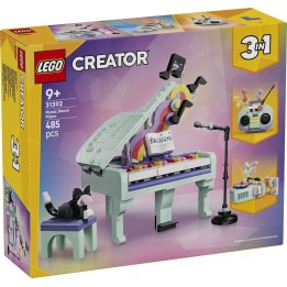 Pianoforte decorativo con gatto - Lego Creator 31392