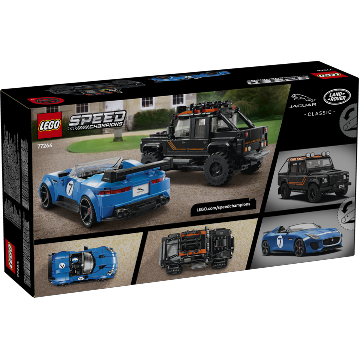 Jaguar Project 7 e Land Rover Defender - Lego Speed Champions 77264