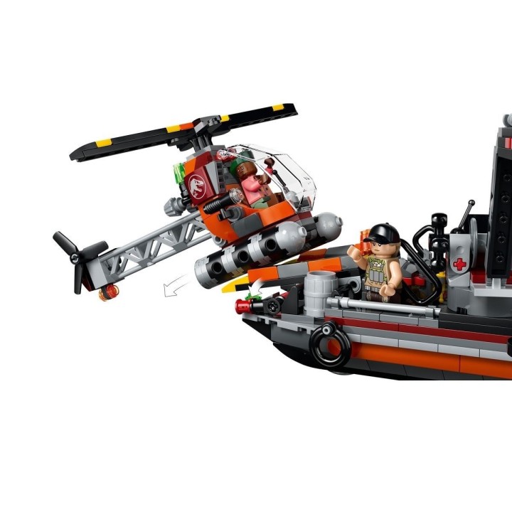 Attacco alla barca del dinosauro Mosasaurus - Lego Jurassic World 77983