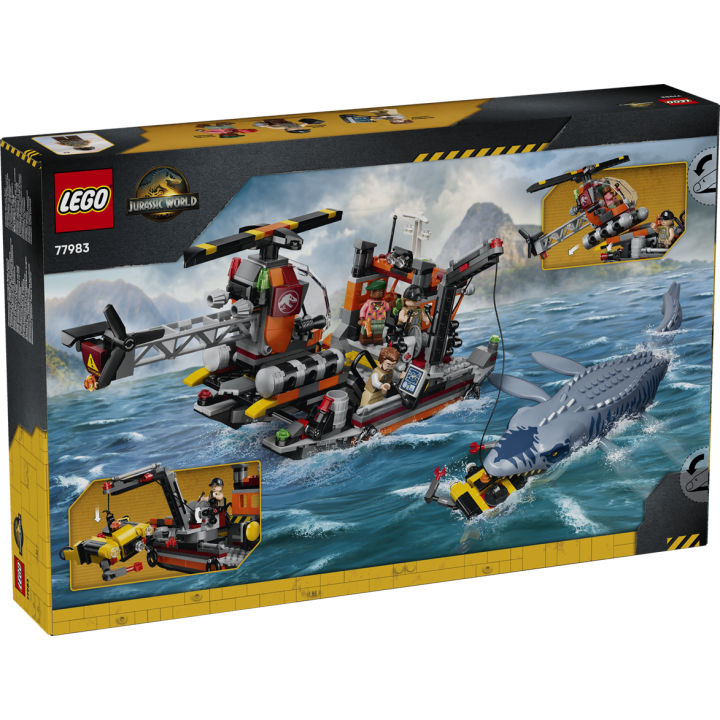 Attacco alla barca del dinosauro Mosasaurus - Lego Jurassic World 77983