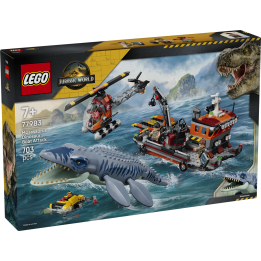 Attacco alla barca del dinosauro Mosasaurus - Lego Jurassic World 77983