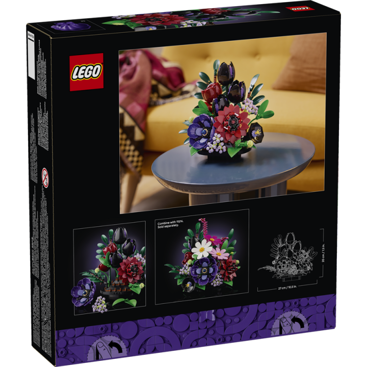 Composizione di fiori scuri - Lego Botanicals 11513
