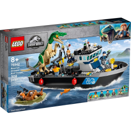 Fuga sulla barca del dinosauro Baryonyx - Lego Jurassic World 76942