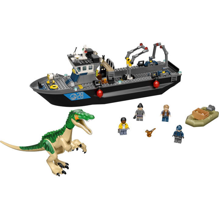 Fuga sulla barca del dinosauro Baryonyx - Lego Jurassic World 76942