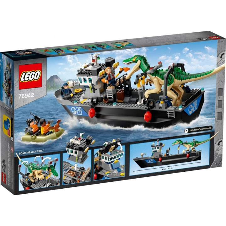 Fuga sulla barca del dinosauro Baryonyx - Lego Jurassic World 76942
