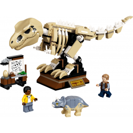 La mostra del fossile di dinosauro T. Rex - Lego Jurassic World 76940