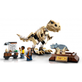 La mostra del fossile di dinosauro T. Rex - Lego Jurassic World 76940